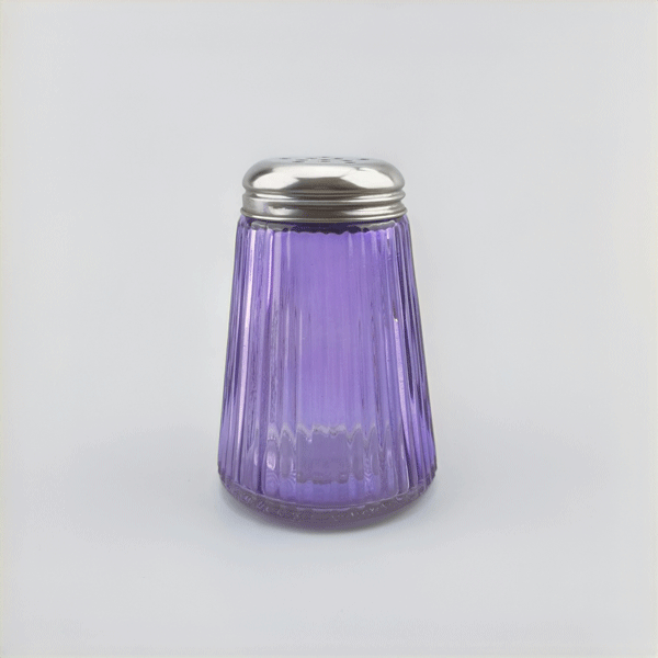 Purple Glass Spice Jar