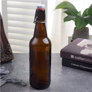 Bernsteinschwung -Top -Bierflaschen