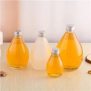 Leere Glasflasche für Kaffee